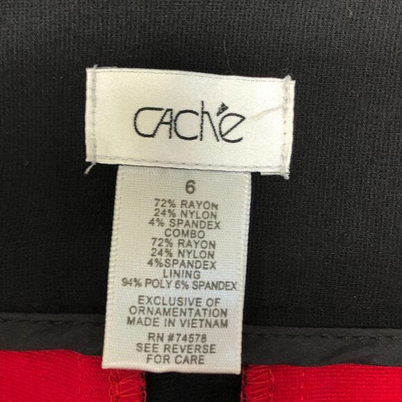 Cache Women Straight Pencil Skirt Size 6 Rayon Blend M194 -3 - Picture 7 of 16